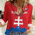 Custom Slovakia Football Women Casual Shirt Come On Sokoli