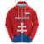 Custom Slovakia Football Zip Hoodie Come On Sokoli
