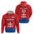 Custom Slovakia Football Zip Hoodie Come On Sokoli