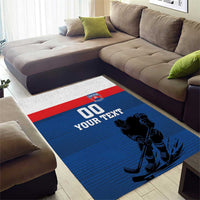 Custom Slovakia Hockey Area Rug Go Nasi Chlapci