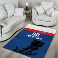 Custom Slovakia Hockey Area Rug Go Nasi Chlapci
