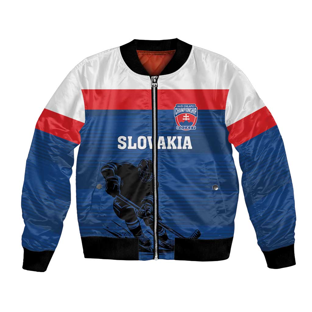 Custom Slovakia Hockey Bomber Jacket Go Nasi Chlapci