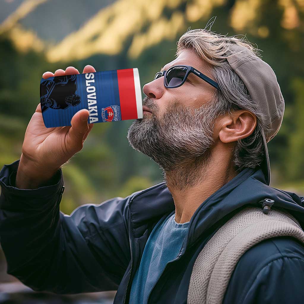 Custom Slovakia Hockey 4 in 1 Can Cooler Tumbler Go Nasi Chlapci