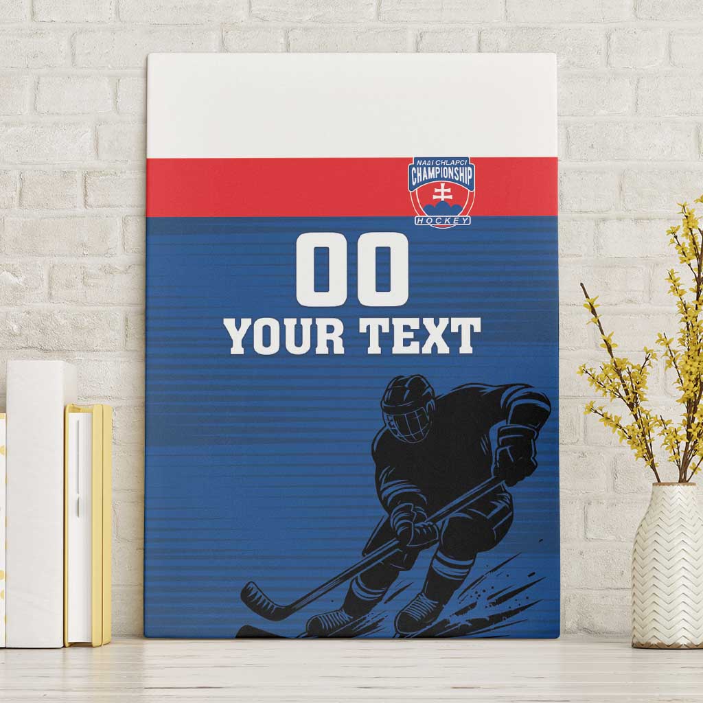 Custom Slovakia Hockey Canvas Wall Art Go Nasi Chlapci