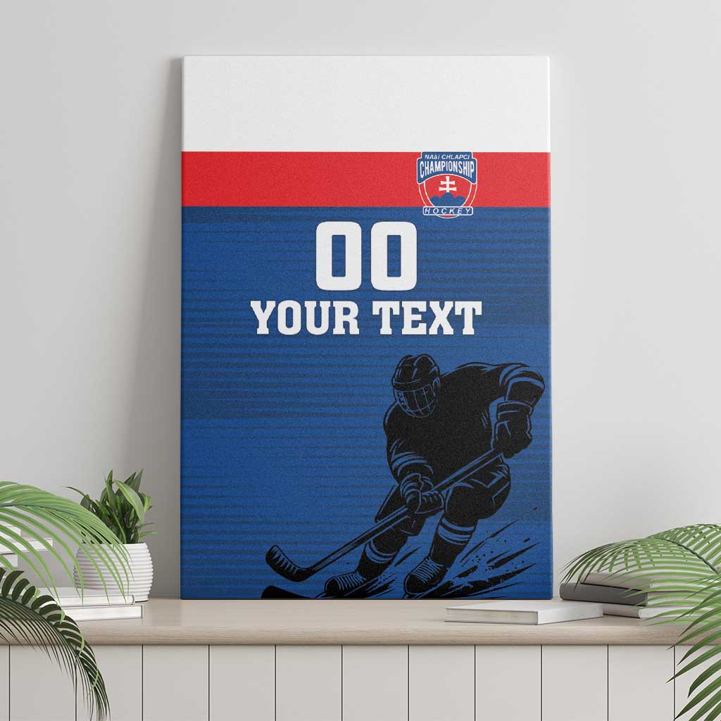 Custom Slovakia Hockey Canvas Wall Art Go Nasi Chlapci