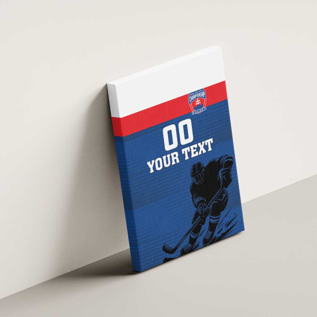 Custom Slovakia Hockey Canvas Wall Art Go Nasi Chlapci