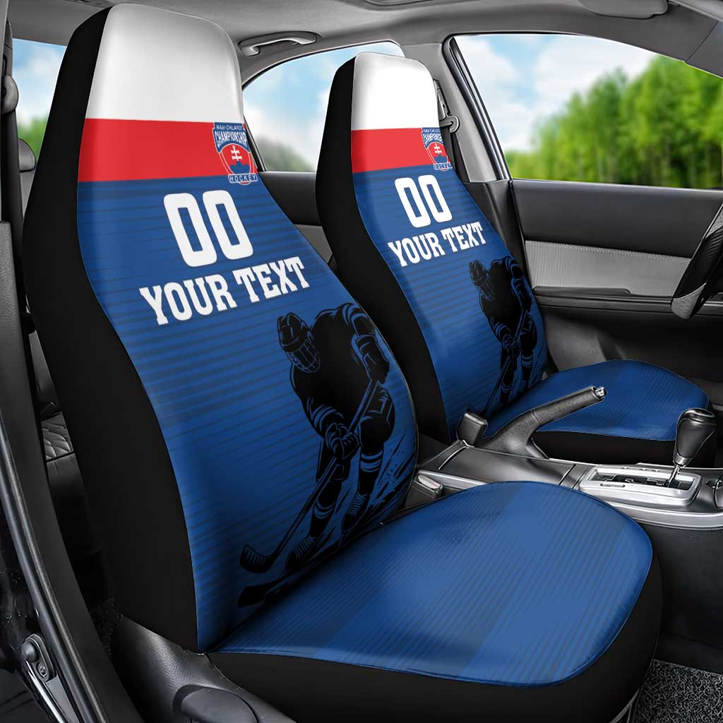 Custom Slovakia Hockey Car Seat Cover Go Nasi Chlapci