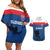 Custom Slovakia Hockey Couples Matching Off Shoulder Short Dress and Hawaiian Shirt Go Nasi Chlapci