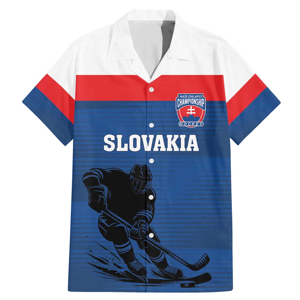 Custom Slovakia Hockey Family Matching Mermaid Dress and Hawaiian Shirt Go Nasi Chlapci