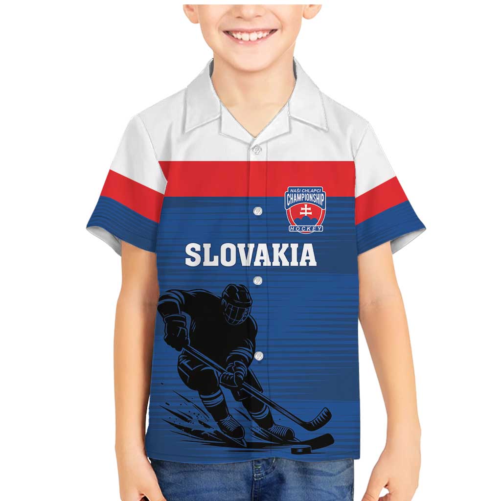 Custom Slovakia Hockey Family Matching Mermaid Dress and Hawaiian Shirt Go Nasi Chlapci