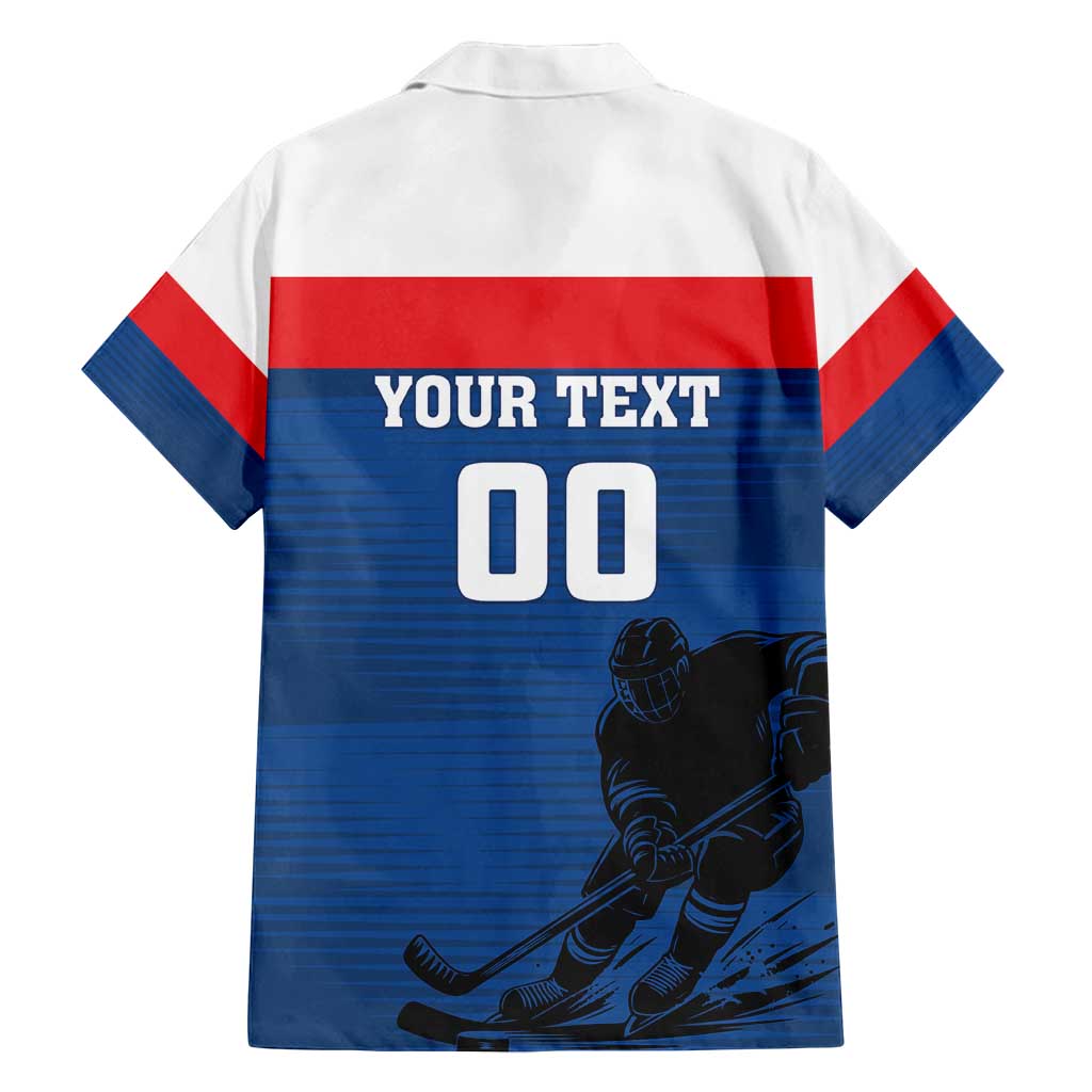 Custom Slovakia Hockey Family Matching Off Shoulder Maxi Dress and Hawaiian Shirt Go Nasi Chlapci