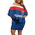 Custom Slovakia Hockey Family Matching Off Shoulder Short Dress and Hawaiian Shirt Go Nasi Chlapci