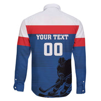 Custom Slovakia Hockey Family Matching Short Sleeve Bodycon Dress and Hawaiian Shirt Go Nasi Chlapci