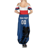 Custom Slovakia Hockey Family Matching Summer Maxi Dress and Hawaiian Shirt Go Nasi Chlapci