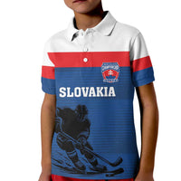 Custom Slovakia Hockey Kid Polo Shirt Go Nasi Chlapci