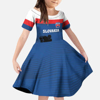 Custom Slovakia Hockey Kid Short Sleeve Dress Go Nasi Chlapci