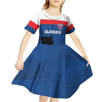 Custom Slovakia Hockey Kid Short Sleeve Dress Go Nasi Chlapci