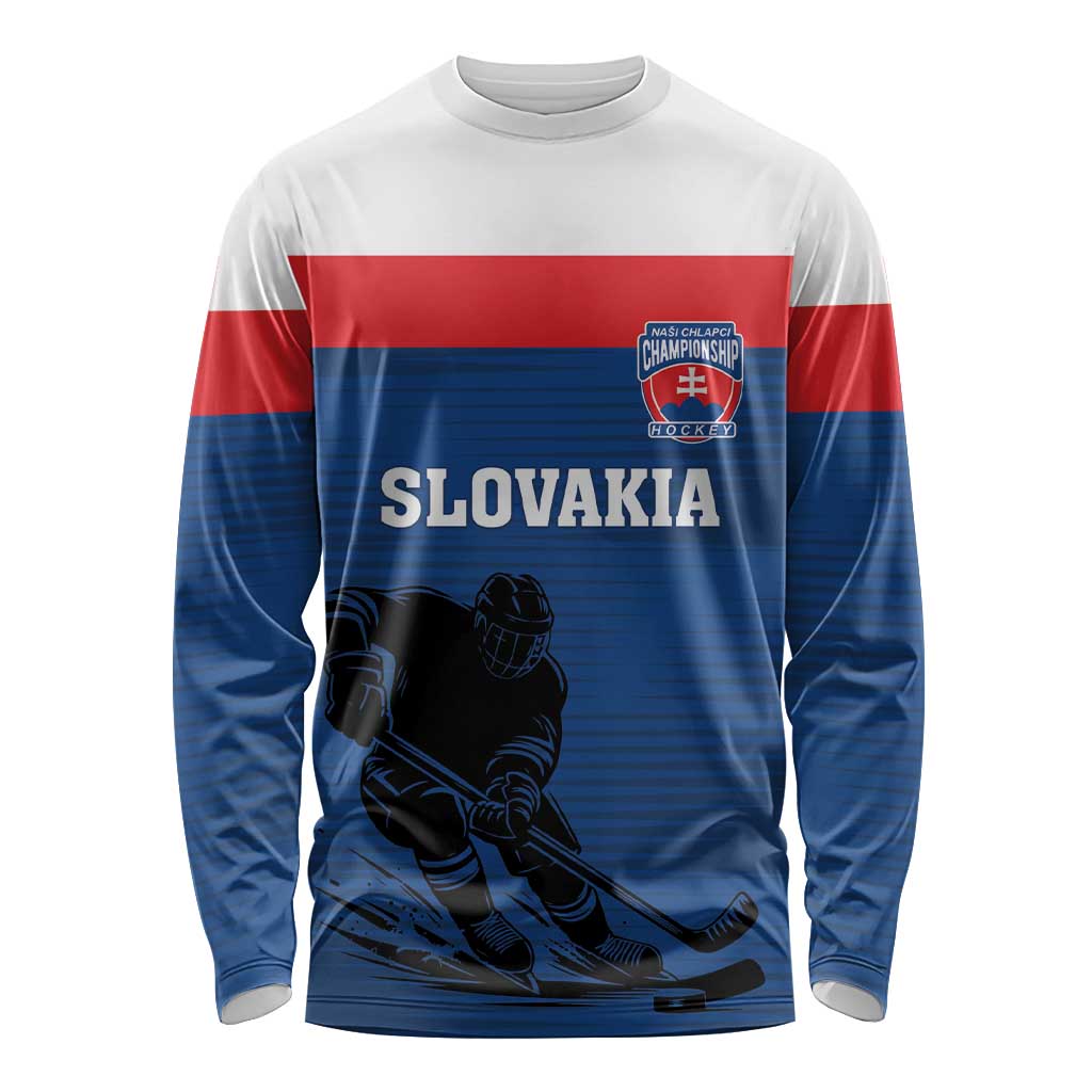 Custom Slovakia Hockey Long Sleeve Shirt Go Nasi Chlapci