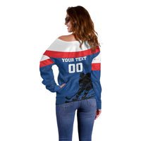 Custom Slovakia Hockey Off Shoulder Sweater Go Nasi Chlapci