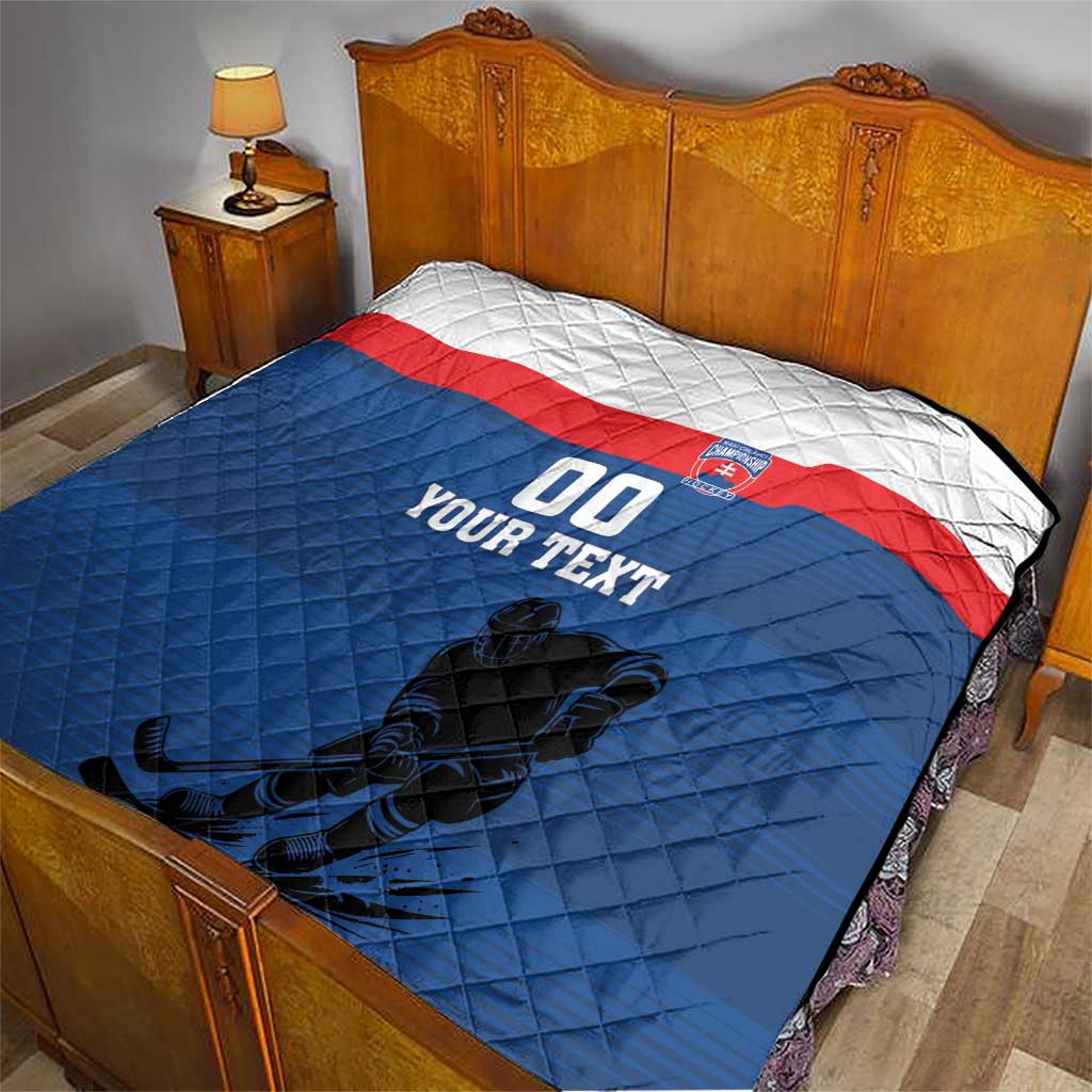 Custom Slovakia Hockey Quilt Go Nasi Chlapci