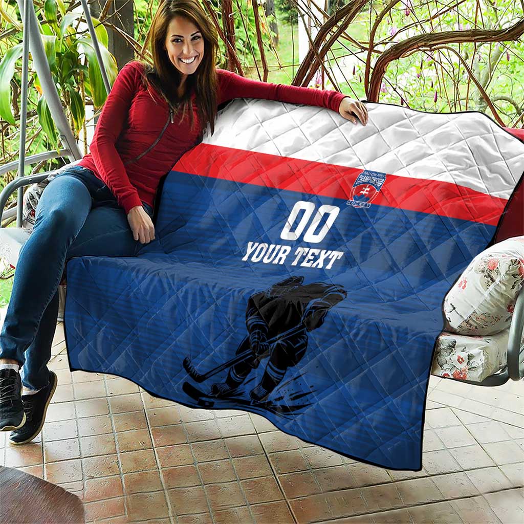Custom Slovakia Hockey Quilt Go Nasi Chlapci