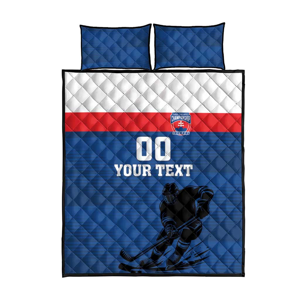 Custom Slovakia Hockey Quilt Bed Set Go Nasi Chlapci