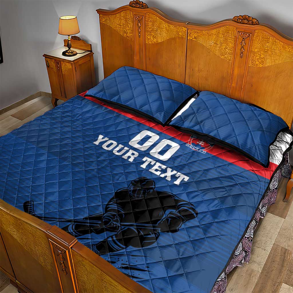 Custom Slovakia Hockey Quilt Bed Set Go Nasi Chlapci