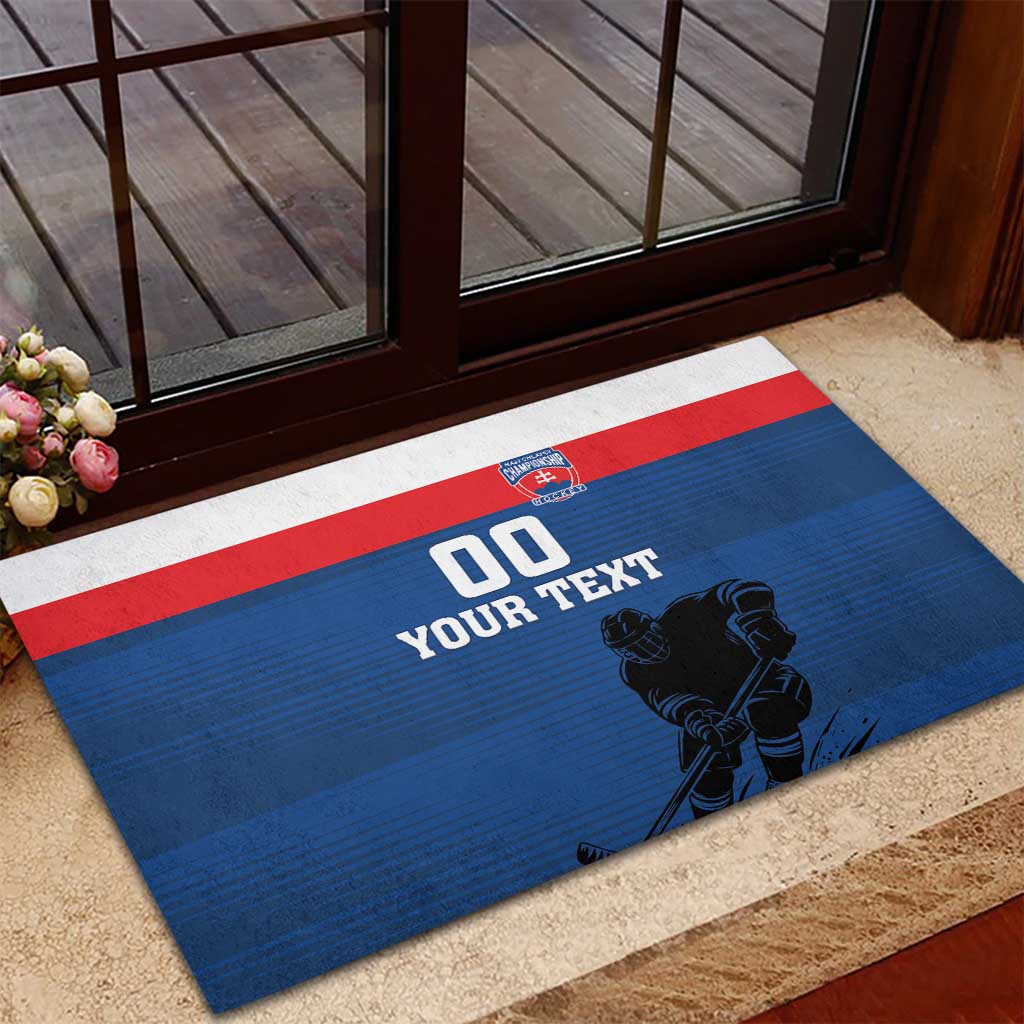 Custom Slovakia Hockey Rubber Doormat Go Nasi Chlapci