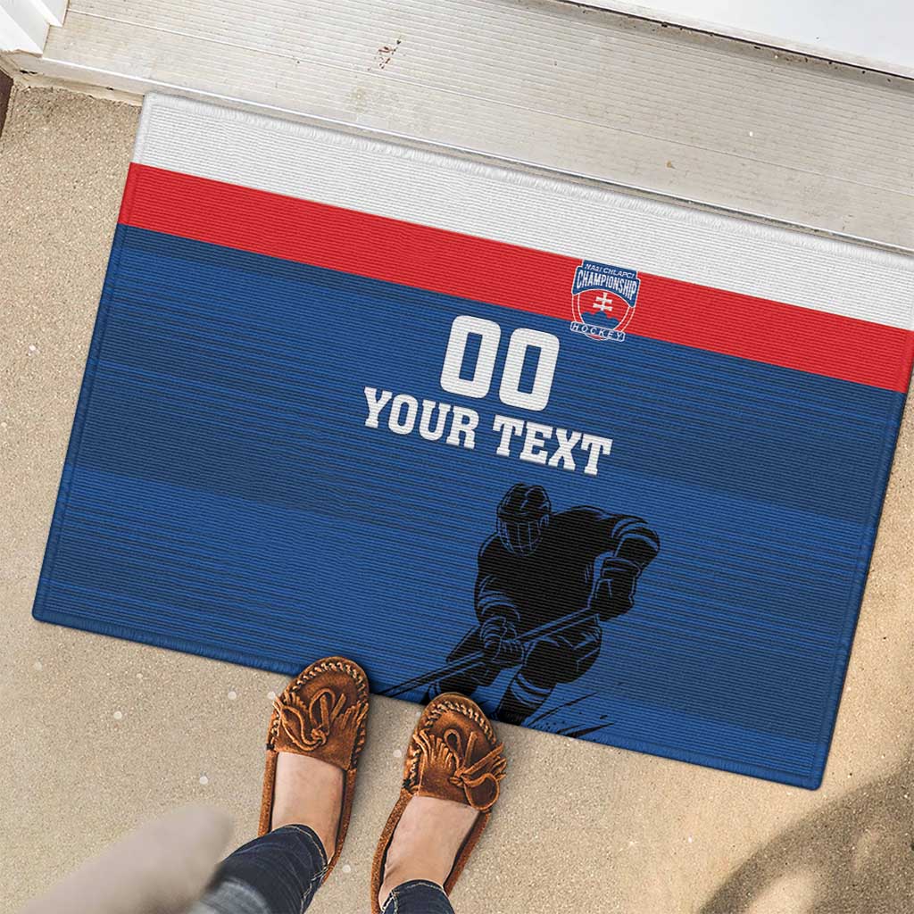 Custom Slovakia Hockey Rubber Doormat Go Nasi Chlapci