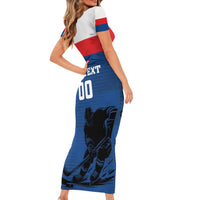 Custom Slovakia Hockey Short Sleeve Bodycon Dress Go Nasi Chlapci