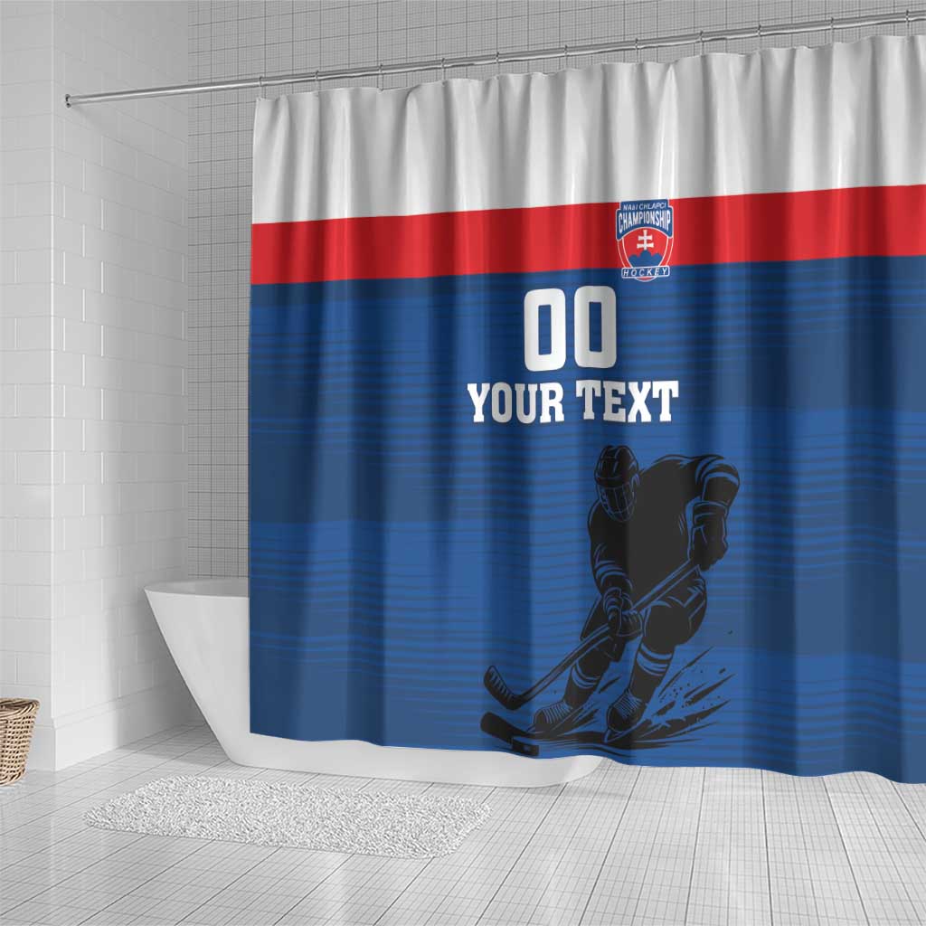 Custom Slovakia Hockey Shower Curtain Go Nasi Chlapci