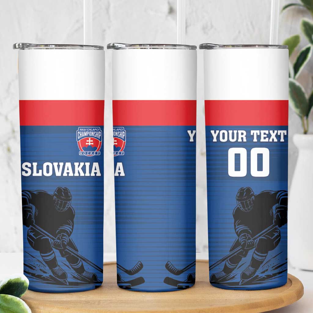 Custom Slovakia Hockey Skinny Tumbler Go Nasi Chlapci