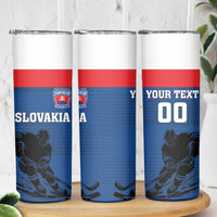 Custom Slovakia Hockey Skinny Tumbler Go Nasi Chlapci