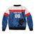 Custom Slovakia Hockey Sleeve Zip Bomber Jacket Go Nasi Chlapci