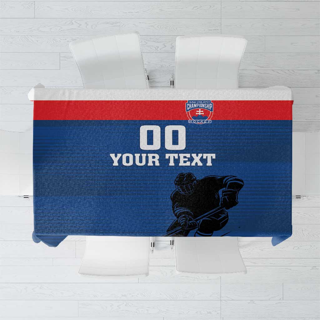 Custom Slovakia Hockey Tablecloth Go Nasi Chlapci