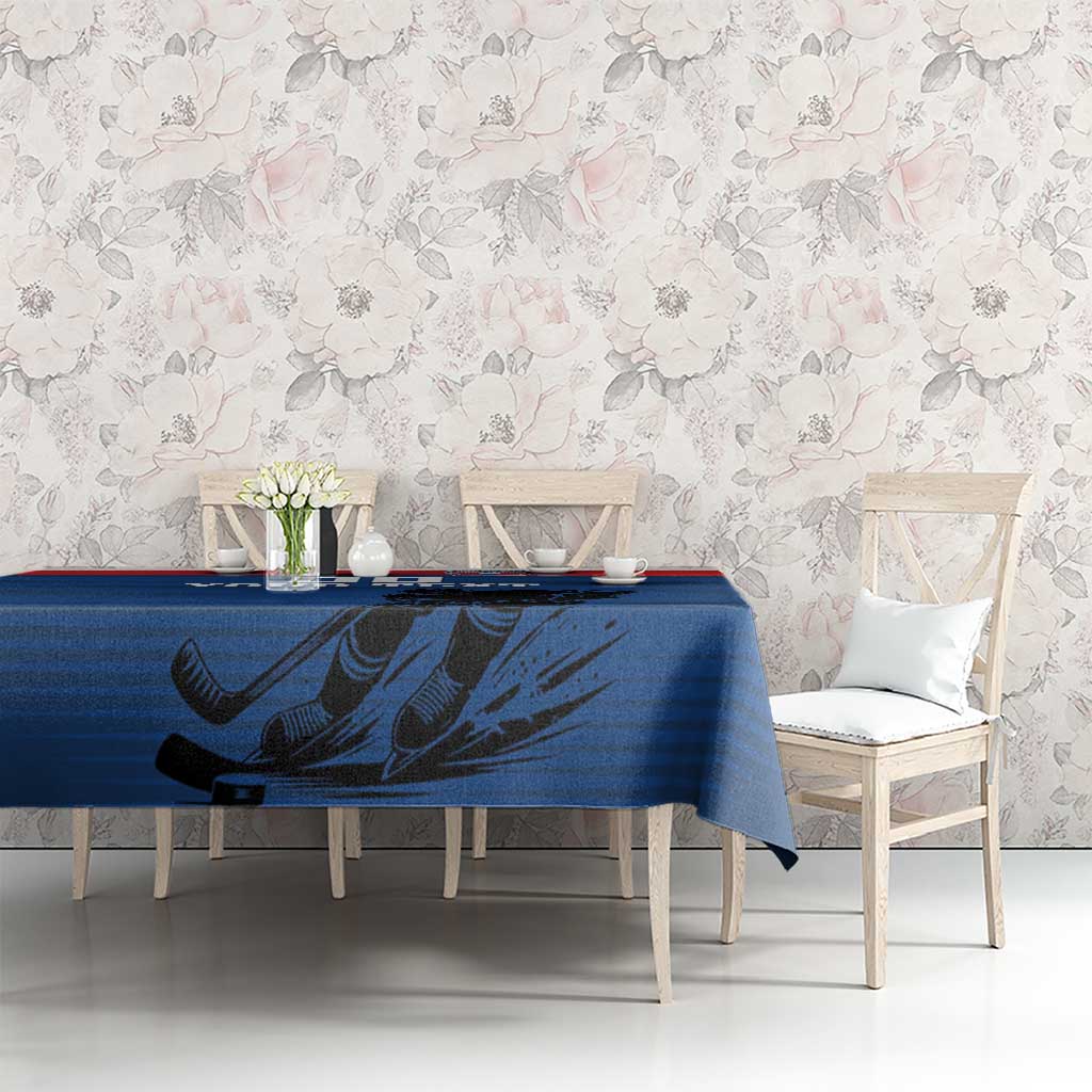 Custom Slovakia Hockey Tablecloth Go Nasi Chlapci