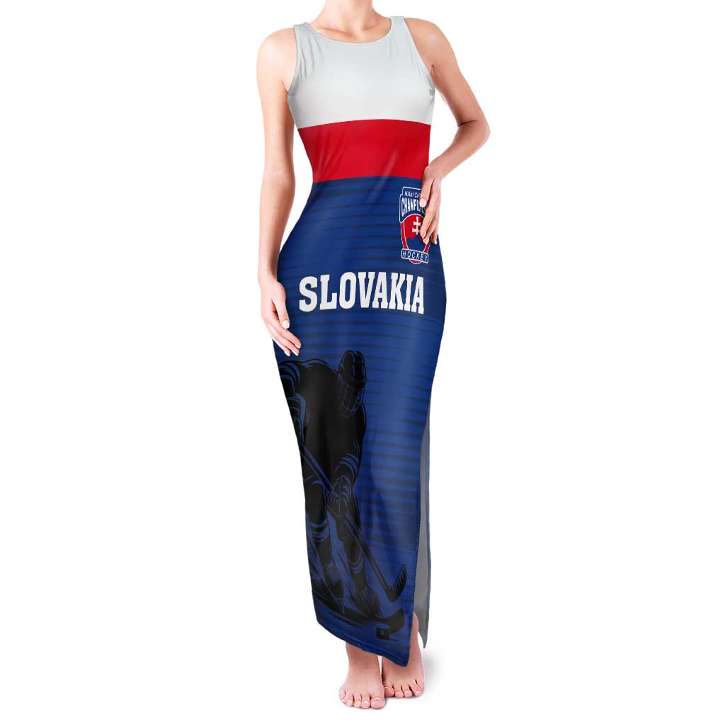 Custom Slovakia Hockey Tank Maxi Dress Go Nasi Chlapci
