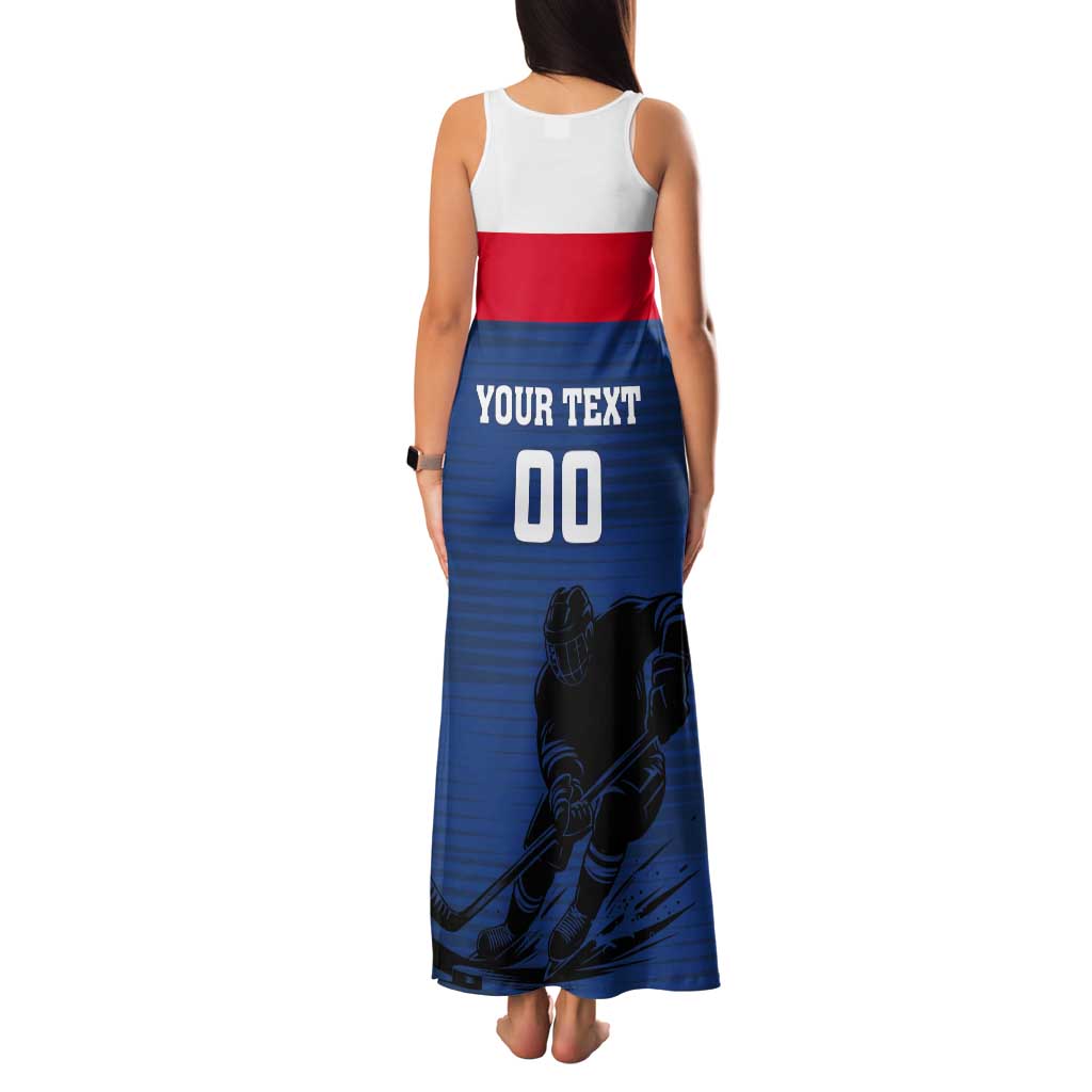Custom Slovakia Hockey Tank Maxi Dress Go Nasi Chlapci