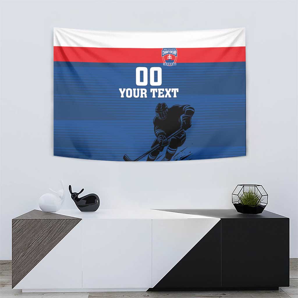 Custom Slovakia Hockey Tapestry Go Nasi Chlapci
