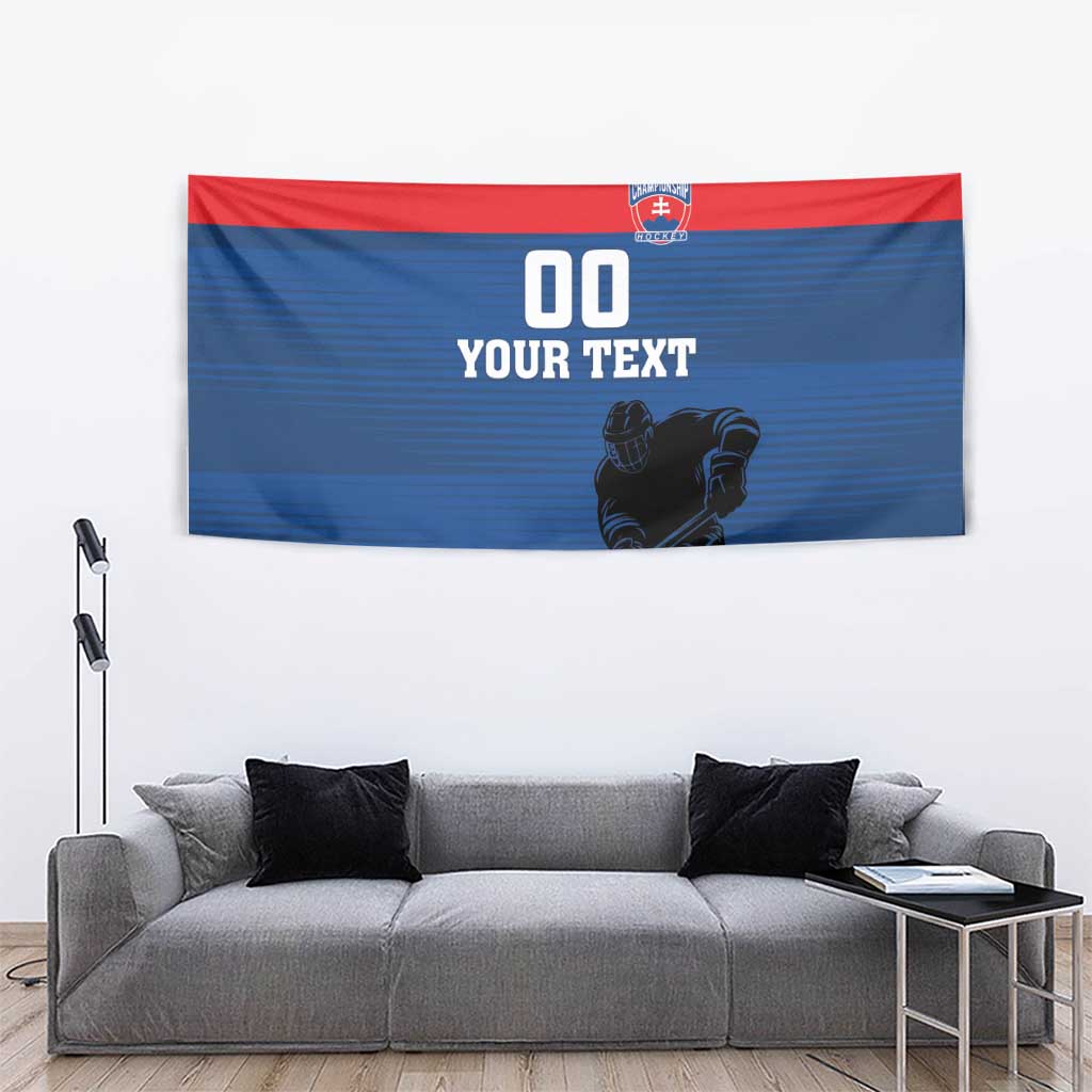 Custom Slovakia Hockey Tapestry Go Nasi Chlapci