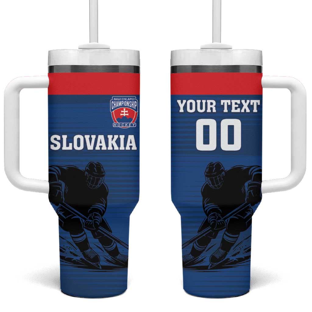 Custom Slovakia Hockey Tumbler With Handle Go Nasi Chlapci