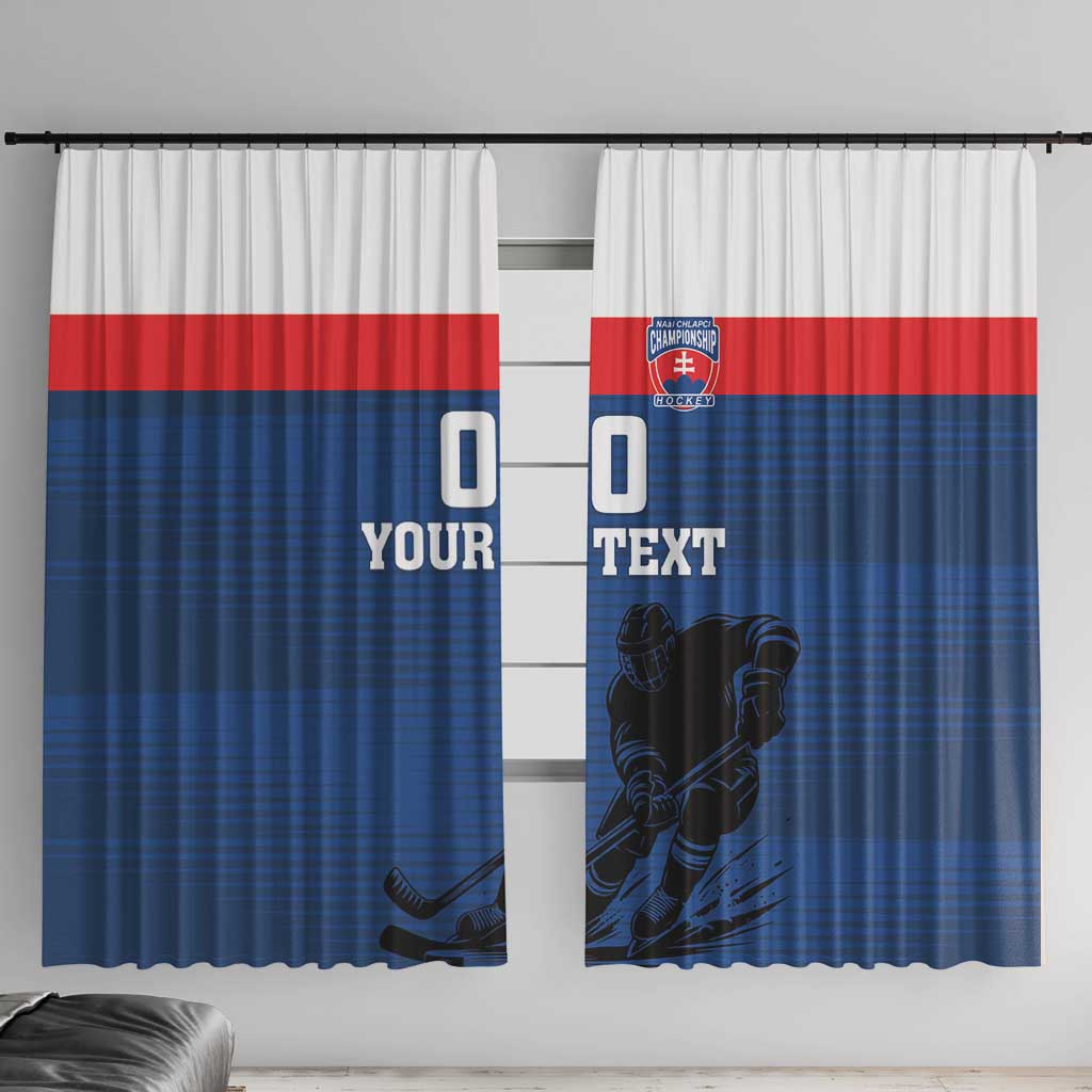 Custom Slovakia Hockey Window Curtain Go Nasi Chlapci
