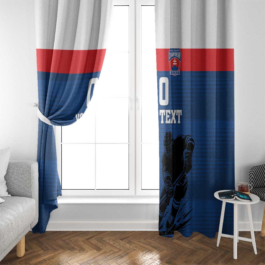 Custom Slovakia Hockey Window Curtain Go Nasi Chlapci