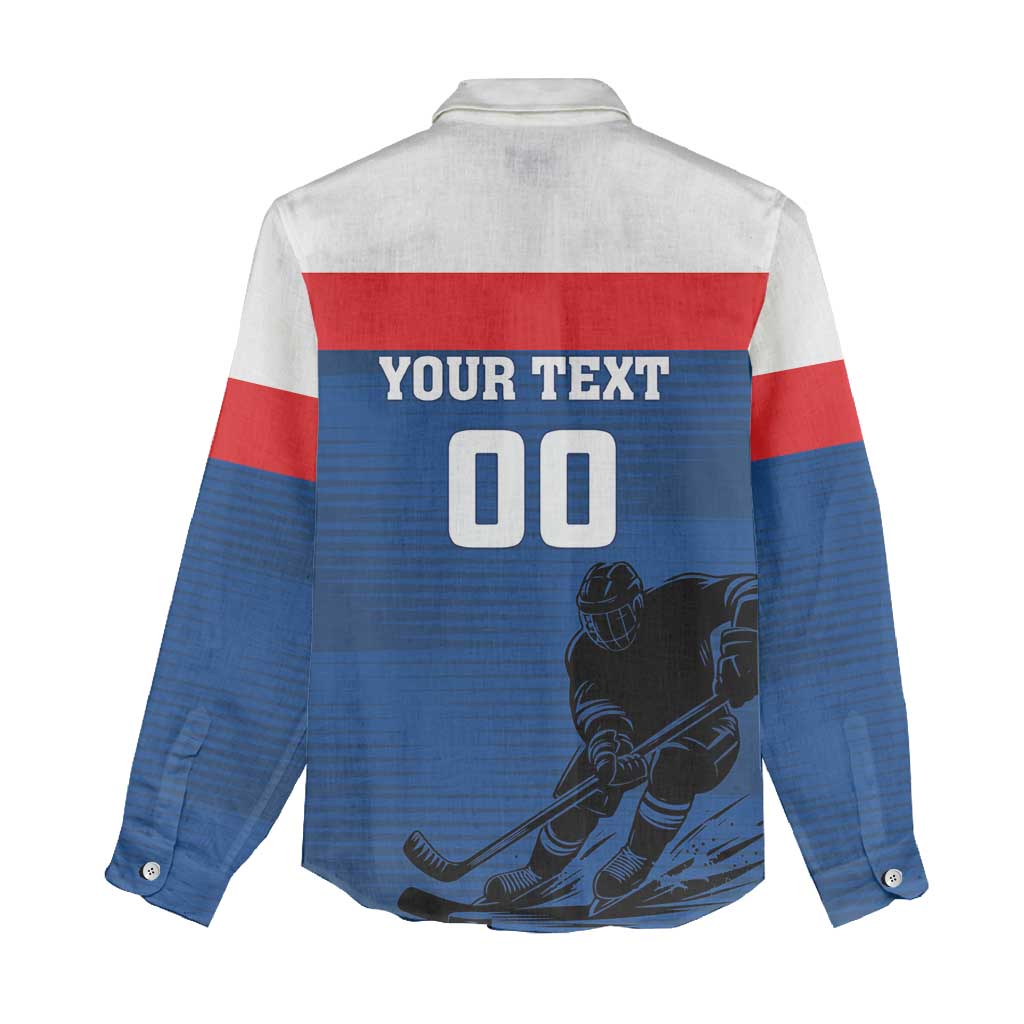Custom Slovakia Hockey Women Casual Shirt Go Nasi Chlapci
