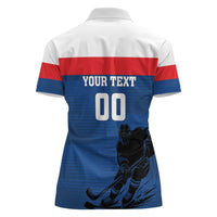 Custom Slovakia Hockey Women Polo Shirt Go Nasi Chlapci