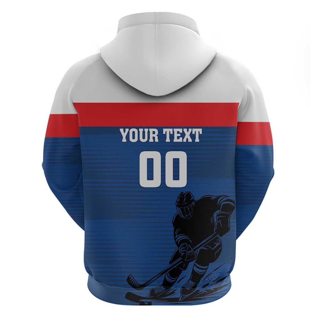 Custom Slovakia Hockey Zip Hoodie Go Nasi Chlapci