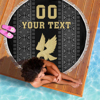 Custom Mexico Football Beach Blanket El Tri Aztec Pattern Back Version