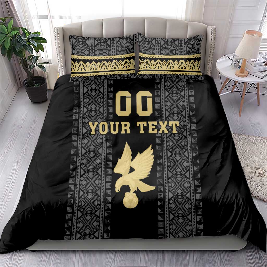 Custom Mexico Football Bedding Set El Tri Aztec Pattern Back Version