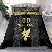 Custom Mexico Football Bedding Set El Tri Aztec Pattern Back Version