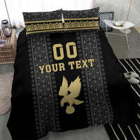 Custom Mexico Football Bedding Set El Tri Aztec Pattern Back Version